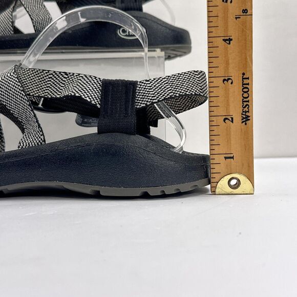 Chaco Sandals Womens 9 Black White Chaco zcloud 2 Excite Strappy Sport Hiking - Picture 4 of 12